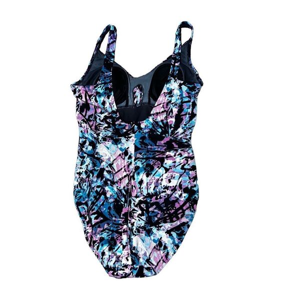 Miraclesuit Multicolor Abstract One Piece Swimsuit Size Large - Picture 2 of 3